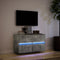 vidaXL - Tv-wandmeubel - met - LED-verlichting - 80x31x45 - cm - betongrijs