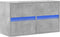 vidaXL - Tv-wandmeubel - met - LED-verlichting - 80x31x45 - cm - betongrijs