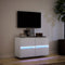 vidaXL - Tv-wandmeubel - met - LED-verlichting - 80x31x45 - cm - wit