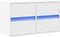 vidaXL - Tv-wandmeubel - met - LED-verlichting - 80x31x45 - cm - wit