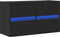 vidaXL - Tv-wandmeubel - met - LED-verlichting - 80x31x45 - cm - zwart