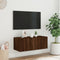 vidaXL - Tv-wandmeubel - met - LED-verlichting - 80x35x31 - cm - bruin - eikenkleur