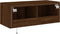 vidaXL - Tv-wandmeubel - met - LED-verlichting - 80x35x31 - cm - bruin - eikenkleur