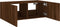 vidaXL - Tv-wandmeubel - met - LED-verlichting - 80x35x31 - cm - bruin - eikenkleur