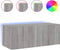 vidaXL - Tv-wandmeubel - met - LED-verlichting - 80x35x31 - cm - grijs - sonoma
