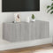 vidaXL - Tv-wandmeubel - met - LED-verlichting - 80x35x31 - cm - grijs - sonoma