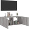 vidaXL - Tv-wandmeubel - met - LED-verlichting - 80x35x31 - cm - grijs - sonoma