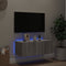 vidaXL - Tv-wandmeubel - met - LED-verlichting - 80x35x31 - cm - grijs - sonoma