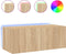 vidaXL - Tv-wandmeubel - met - LED-verlichting - 80x35x31 - cm - sonoma - eikenkleur