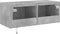 vidaXL - Tv-wandmeubel - met - LED-verlichting - 80x35x31 - cm - betongrijs