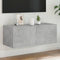 vidaXL - Tv-wandmeubel - met - LED-verlichting - 80x35x31 - cm - betongrijs