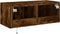 vidaXL - Tv-wandmeubel - met - LED-verlichting - 80x35x31 - cm - gerookt - eiken