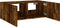 vidaXL - Tv-wandmeubel - met - LED-verlichting - 80x35x31 - cm - gerookt - eiken