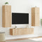 vidaXL - Tv-wandmeubel - met - LED-verlichting - 80x35x31 - cm - sonoma - eikenkleur