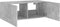vidaXL - Tv-wandmeubel - met - LED-verlichting - 80x35x31 - cm - betongrijs