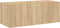 vidaXL - Tv-wandmeubel - met - LED-verlichting - 80x35x31 - cm - sonoma - eikenkleur