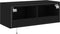 vidaXL - Tv-wandmeubel - met - LED-verlichting - 80x35x31 - cm - zwart