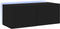 vidaXL - Tv-wandmeubel - met - LED-verlichting - 80x35x31 - cm - zwart