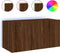 vidaXL - Tv-wandmeubel - met - LED-verlichting - 80x35x41 - cm - bruin - eikenkleur