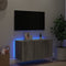 vidaXL - Tv-wandmeubel - met - LED-verlichting - 80x35x41 - cm - grijs - sonoma