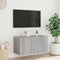 vidaXL - Tv-wandmeubel - met - LED-verlichting - 80x35x41 - cm - grijs - sonoma