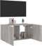 vidaXL - Tv-wandmeubel - met - LED-verlichting - 80x35x41 - cm - grijs - sonoma