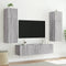 vidaXL - Tv-wandmeubel - met - LED-verlichting - 80x35x41 - cm - grijs - sonoma