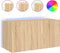 vidaXL - Tv-wandmeubel - met - LED-verlichting - 80x35x41 - cm - sonoma - eikenkleur