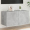 vidaXL - Tv-wandmeubel - met - LED-verlichting - 80x35x41 - cm - betongrijs