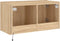 vidaXL - Tv-wandmeubel - met - LED-verlichting - 80x35x41 - cm - sonoma - eikenkleur