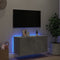 vidaXL - Tv-wandmeubel - met - LED-verlichting - 80x35x41 - cm - betongrijs