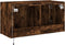 vidaXL - Tv-wandmeubel - met - LED-verlichting - 80x35x41 - cm - gerookt - eiken
