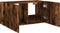 vidaXL - Tv-wandmeubel - met - LED-verlichting - 80x35x41 - cm - gerookt - eiken