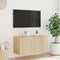 vidaXL - Tv-wandmeubel - met - LED-verlichting - 80x35x41 - cm - sonoma - eikenkleur