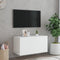vidaXL - Tv-wandmeubel - met - LED-verlichting - 80x35x41 - cm - wit