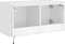 vidaXL - Tv-wandmeubel - met - LED-verlichting - 80x35x41 - cm - wit