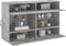 vidaXL - Tv-wandmeubel - met - LED-verlichting - 98,5x30x60,5 - cm - betongrijs
