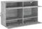 vidaXL - Tv-wandmeubel - met - LED-verlichting - 98,5x30x60,5 - cm - betongrijs