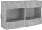 vidaXL - Tv-wandmeubel - met - LED-verlichting - 98,5x30x60,5 - cm - betongrijs