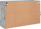 vidaXL - Tv-wandmeubel - met - LED-verlichting - 98,5x30x60,5 - cm - betongrijs
