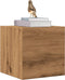 vidaXL - Tv-wandmeubelen - 2 - st - 30,5x30x30 - cm - artisanaal - eikenkleurig