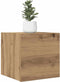 vidaXL - Tv-wandmeubelen - 2 - st - 30,5x30x30 - cm - artisanaal - eikenkleurig