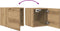 vidaXL - Tv-wandmeubelen - 2 - st - 30,5x30x30 - cm - artisanaal - eikenkleurig