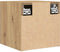 vidaXL - Tv-wandmeubelen - 2 - st - 30,5x30x30 - cm - artisanaal - eikenkleurig