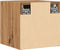 vidaXL - Tv-wandmeubelen - 2 - st - 30,5x30x30 - cm - artisanaal - eikenkleurig