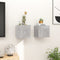 vidaXL - Tv-wandmeubelen - 2 - st - 30,5x30x30 - cm - betongrijs