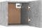 vidaXL - Tv-wandmeubelen - 2 - st - 30,5x30x30 - cm - betongrijs