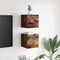 vidaXL - Tv-wandmeubelen - 2 - st - 30,5x30x30 - cm - gerookt - eikenkleurig
