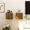 vidaXL - Tv-wandmeubelen - 2 - st - 30,5x30x30 - cm - gerookt - eikenkleurig