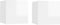 vidaXL - Tv-wandmeubelen - 2 - st - 30,5x30x30 - cm - hoogglans - wit